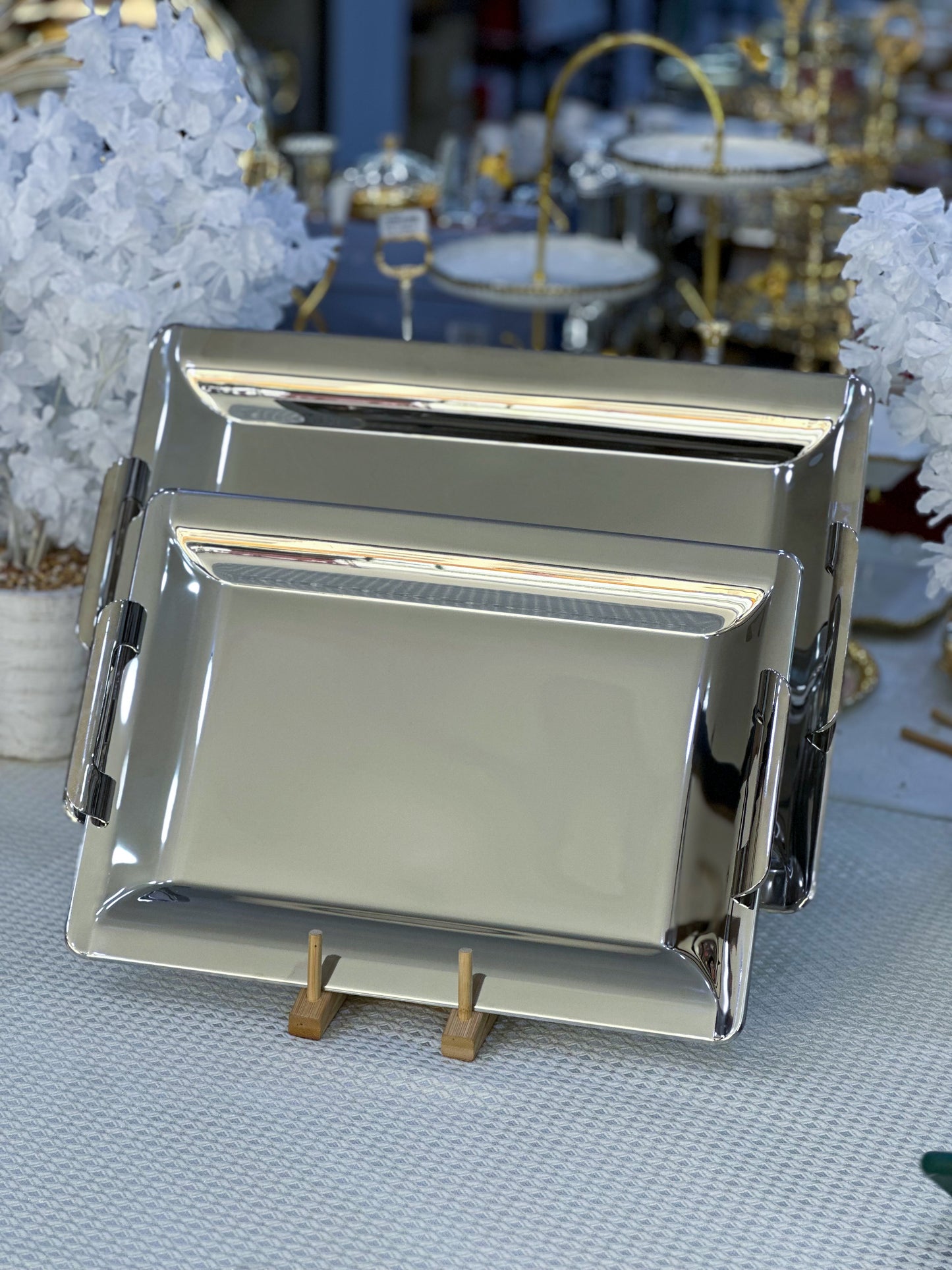 plateaux inox premium (02 Pièces)