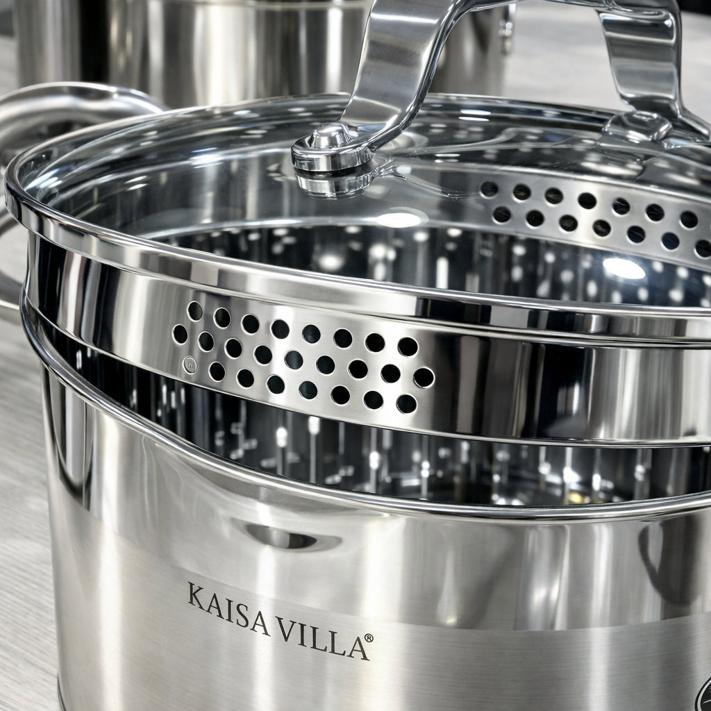 طقم المطبخ الكامل من الاينوكس الممتاز