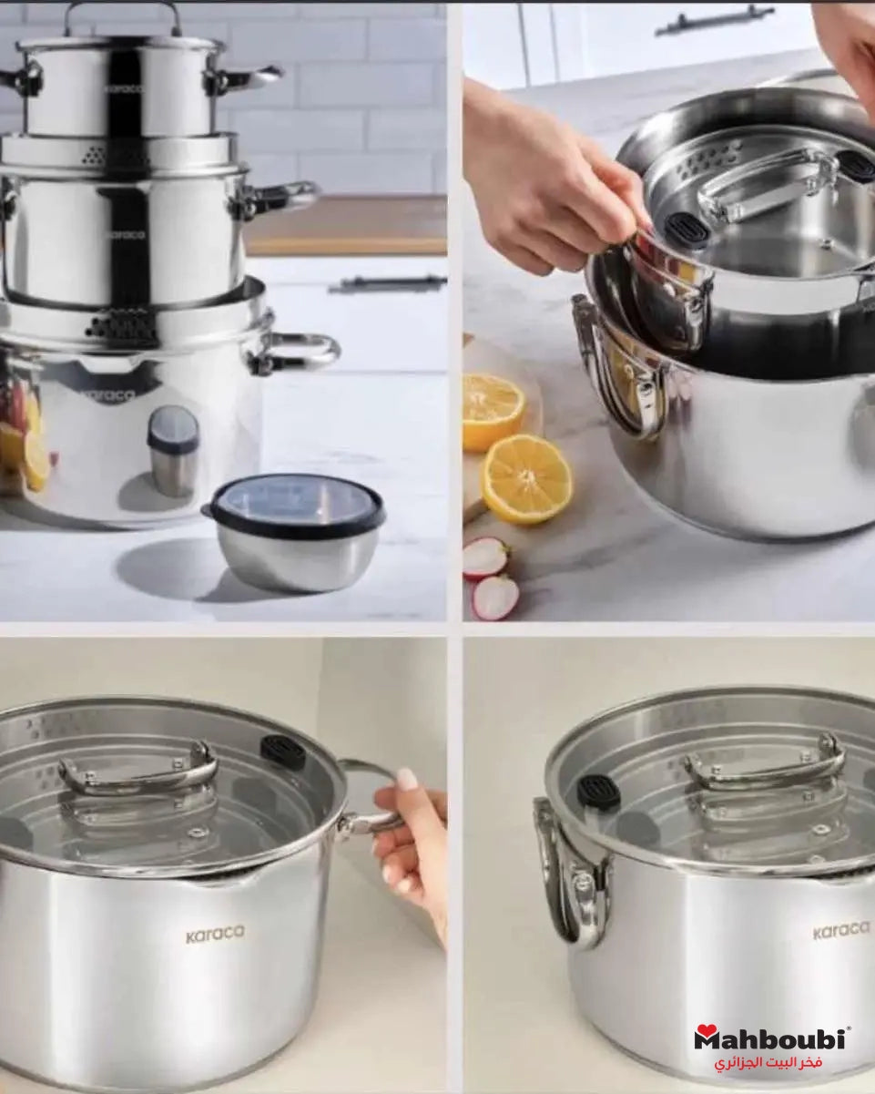 طقم الطناجر الأصلي 4 قطع من Karaca